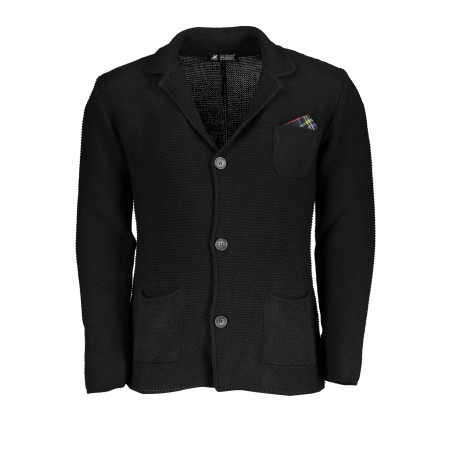 SCHWARZE US-GRAND-POLO-CARDIGAN FÜR HERREN