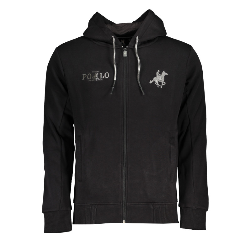 US GRAND POLO HERREN-SWEATSHIRT MIT SCHWARZEM ZIP