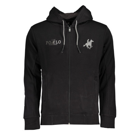 US GRAND POLO HERREN-SWEATSHIRT MIT SCHWARZEM ZIP