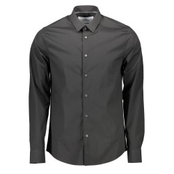 CALVIN KLEIN MEN&39S BLACK LONG SLEEVE SHIRT