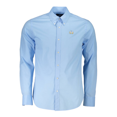 LA MARTINA MEN&39S LONG SLEEVE SHIRT BLUE