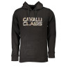CAVALLI CLASS SCHWARZES HERREN-SWEATSHIRT MIT ZIP-OUT