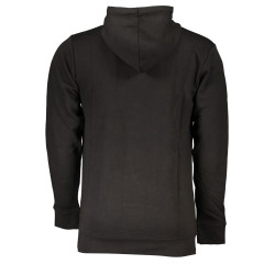 CAVALLI CLASS SCHWARZES HERREN-SWEATSHIRT MIT ZIP-OUT