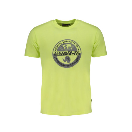 NAPAPIJRI YELLOW MEN&39S SHORT SLEEVED T-SHIRT