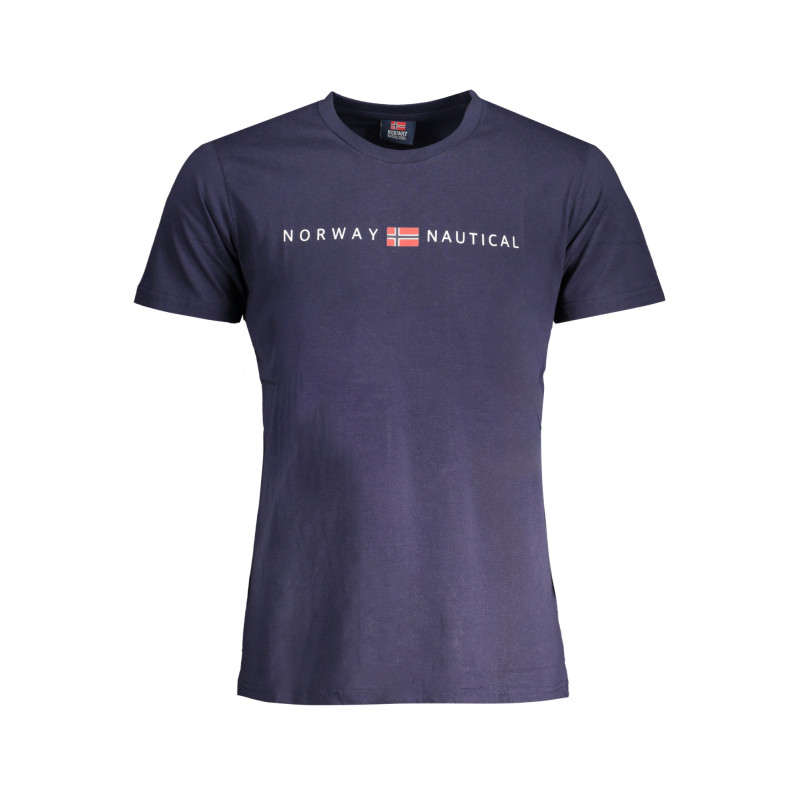 NORWEGEN 1963 HERREN-KURZARM-T-SHIRT BLAU