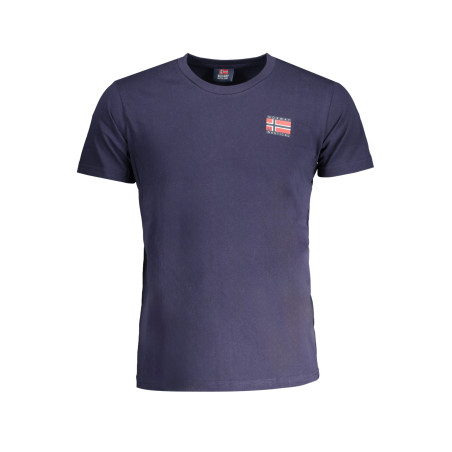 NORWEGEN 1963 HERREN-KURZARM-T-SHIRT BLAU