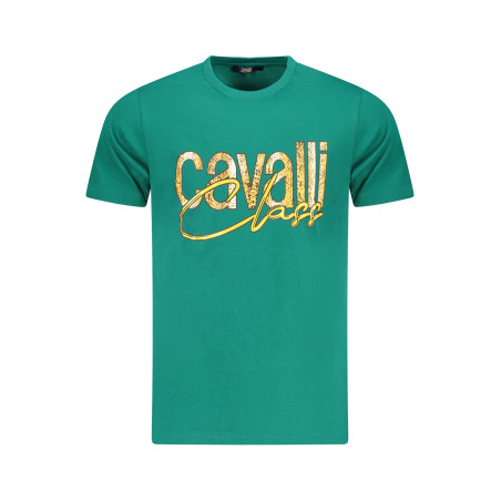 CAVALLI CLASS T-SHIRT MANICHE CORTE UOMO VERDE