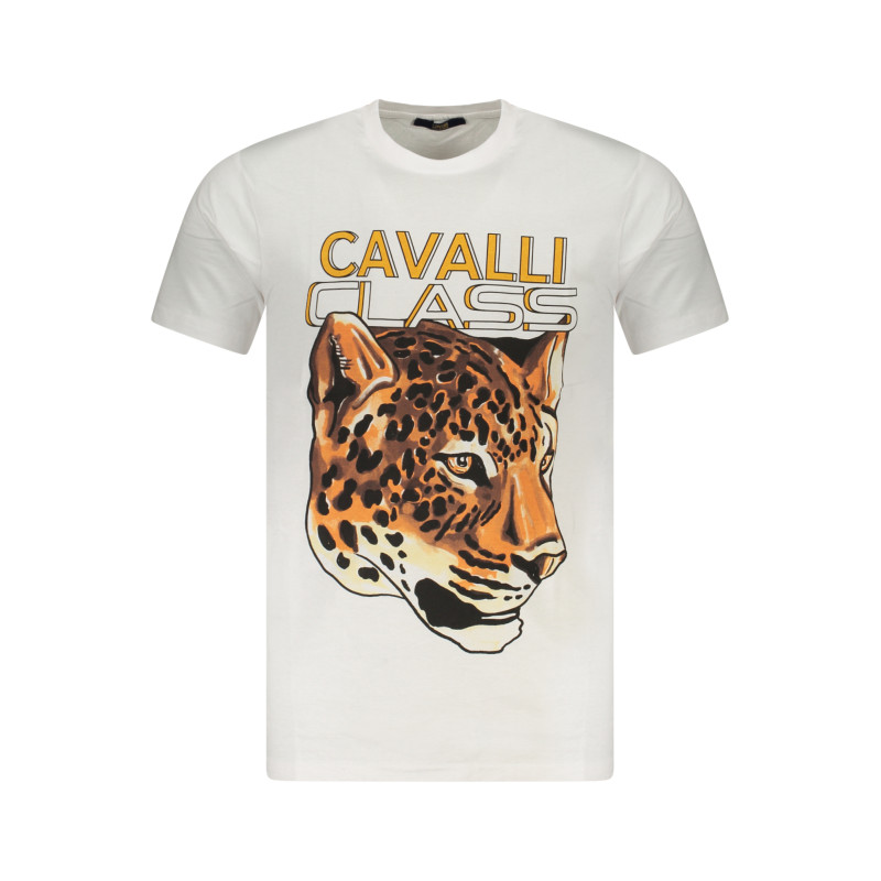 CAVALLI CLASS KURZARM-T-SHIRT HERREN WEISS