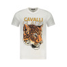 CAVALLI CLASS KURZARM-T-SHIRT HERREN WEISS