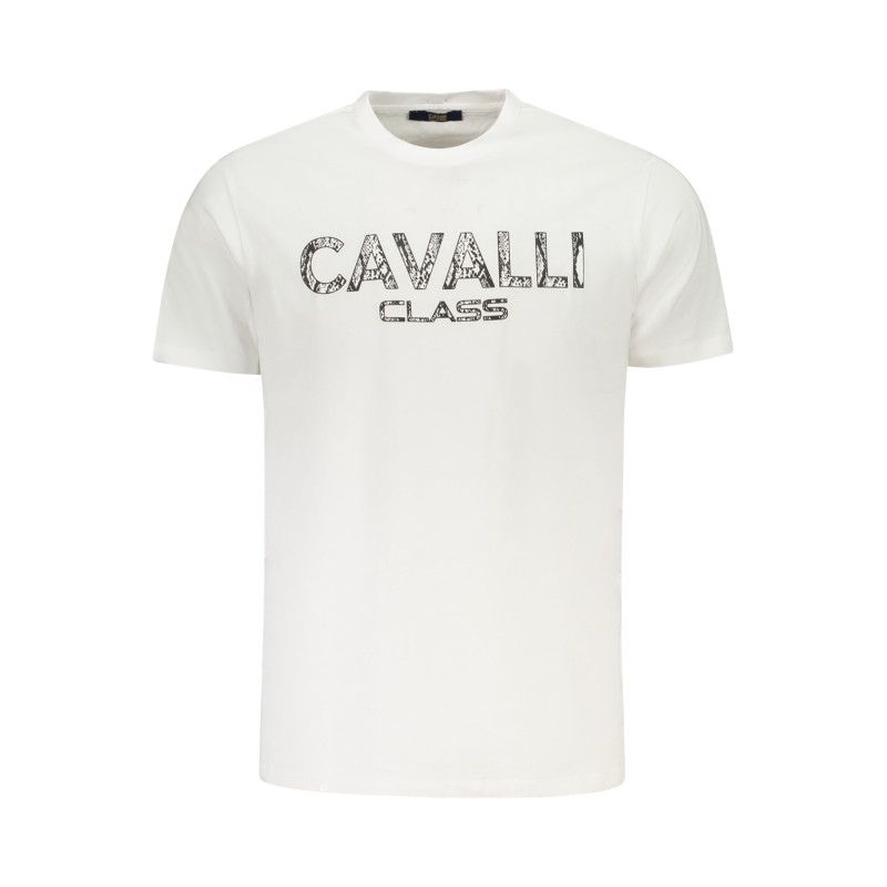 CAVALLI CLASS KURZARM-T-SHIRT HERREN WEISS