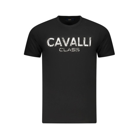 CAVALLI CLASS SHORT SLEEVE T-SHIRT MEN BLACK