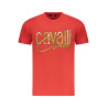 CAVALLI CLASS KURZARM T-SHIRT HERREN ROT