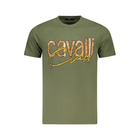 CAVALLI CLASS T-SHIRT MANICHE CORTE UOMO VERDE