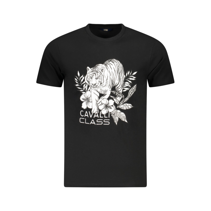 CAVALLI CLASS KURZARM T-SHIRT HERREN SCHWARZ