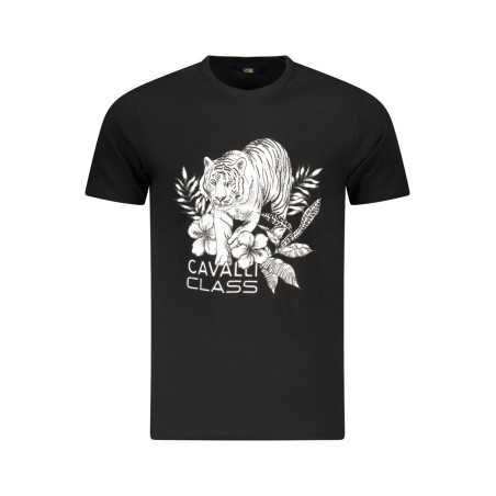CAVALLI CLASS KURZARM T-SHIRT HERREN SCHWARZ