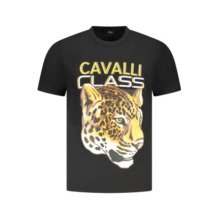 CAVALLI CLASS KURZARM T-SHIRT HERREN SCHWARZ