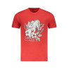 CAVALLI CLASS KURZARM T-SHIRT HERREN ROT