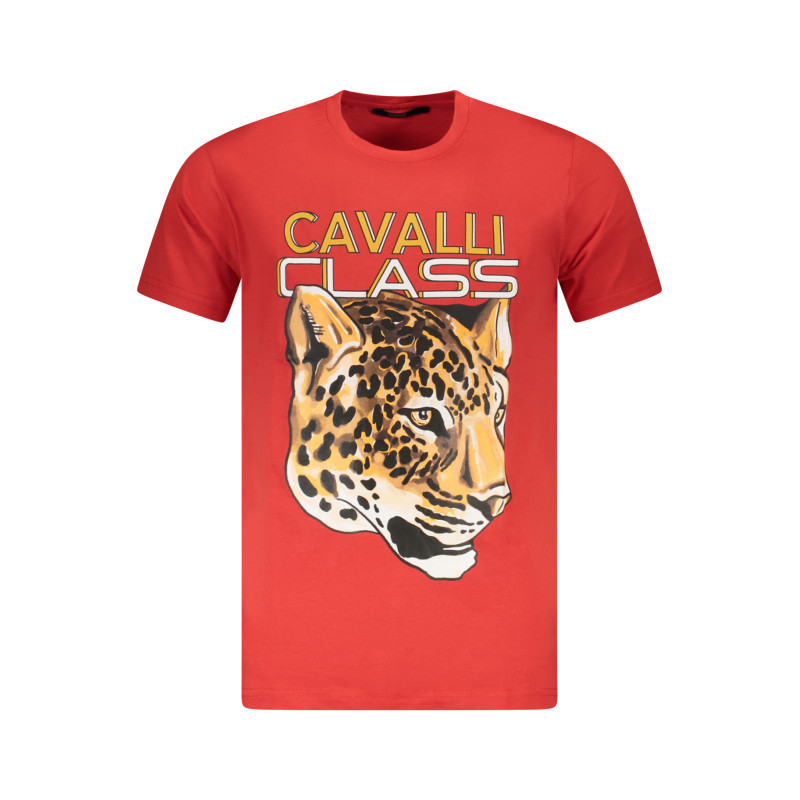 CAVALLI CLASS KURZARM T-SHIRT HERREN ROT