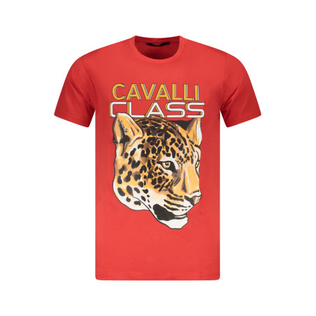 CAVALLI CLASS KURZARM T-SHIRT HERREN ROT