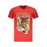 CAVALLI CLASS KURZARM T-SHIRT HERREN ROT