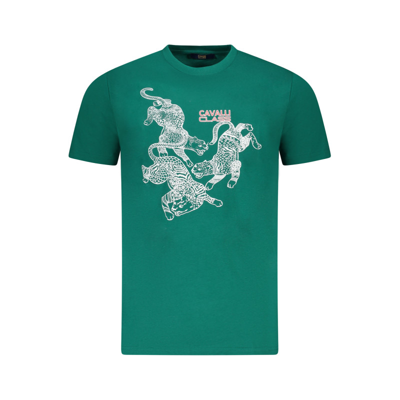 CAVALLI CLASS SHORT SLEEVE T-SHIRT MEN GREEN