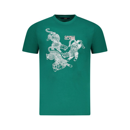CAVALLI CLASS SHORT SLEEVE T-SHIRT MEN GREEN