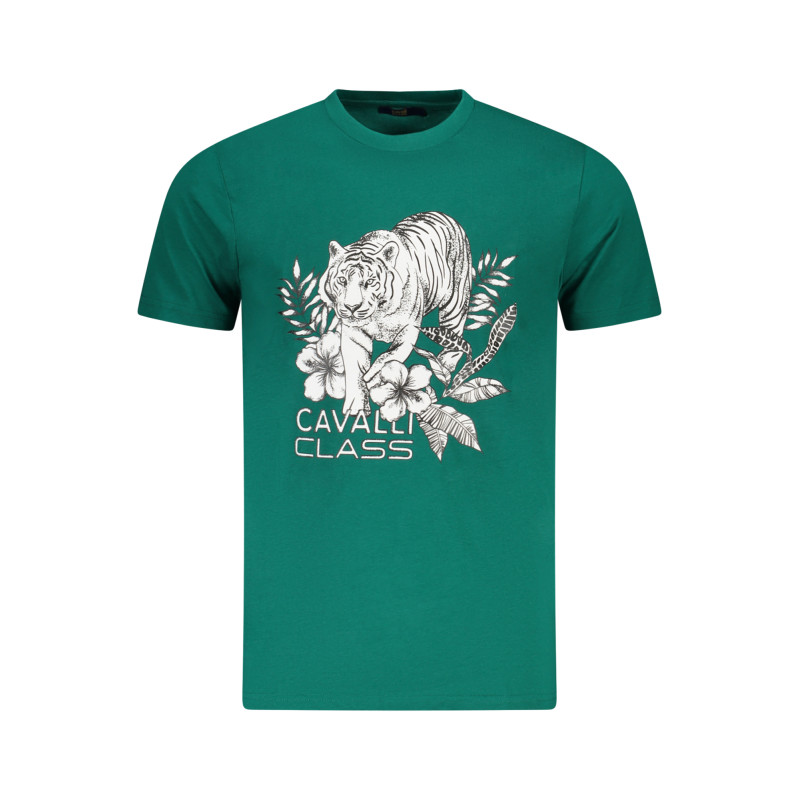 CAVALLI CLASS KURZARM-T-SHIRT HERREN GRÜN