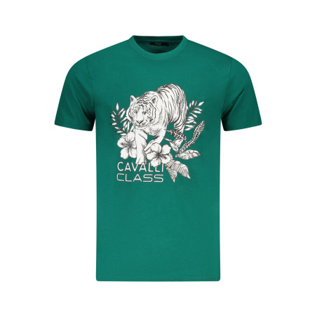 CAVALLI CLASS KURZARM-T-SHIRT HERREN GRÜN