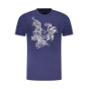 CAVALLI CLASS KURZARM-T-SHIRT HERREN BLAU
