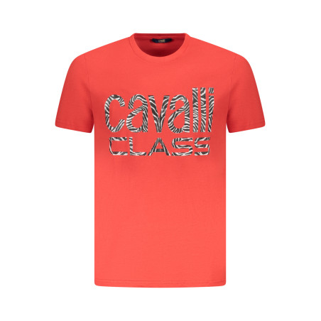 CAVALLI CLASS T-SHIRT MANICHE CORTE UOMO ROSSO