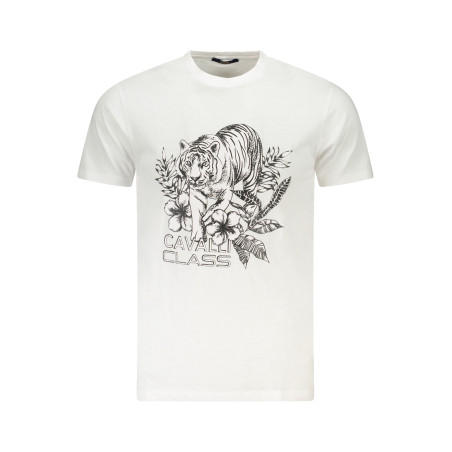 CAVALLI CLASS KURZARM-T-SHIRT HERREN WEISS