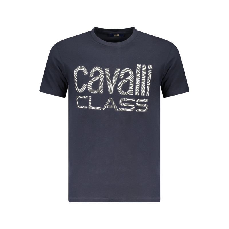 CAVALLI CLASS KURZARM-T-SHIRT HERREN BLAU