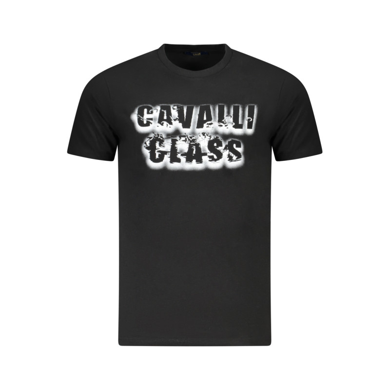 CAVALLI CLASS KURZARM T-SHIRT HERREN SCHWARZ