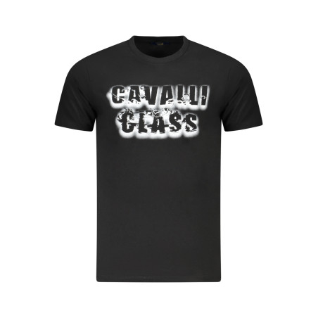 CAVALLI CLASS KURZARM T-SHIRT HERREN SCHWARZ