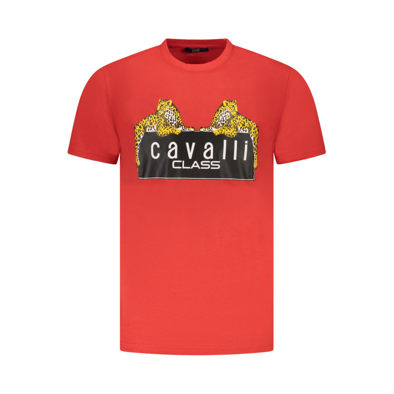 CAVALLI CLASS SHORT SLEEVE T-SHIRT MEN RED
