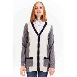 GANT CARDIGAN WOMEN GREY