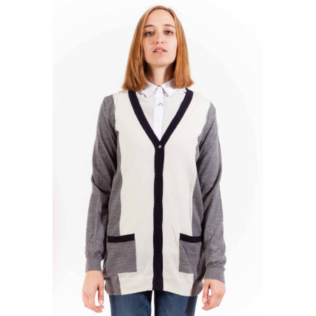 GANT CARDIGAN WOMEN GREY