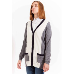 GANT CARDIGAN WOMEN GREY