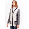 GANT CARDIGAN WOMEN GREY