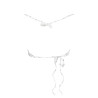KARL LAGERFELD BEACHWEAR SWIMSUIT TOP WOMEN WHITE