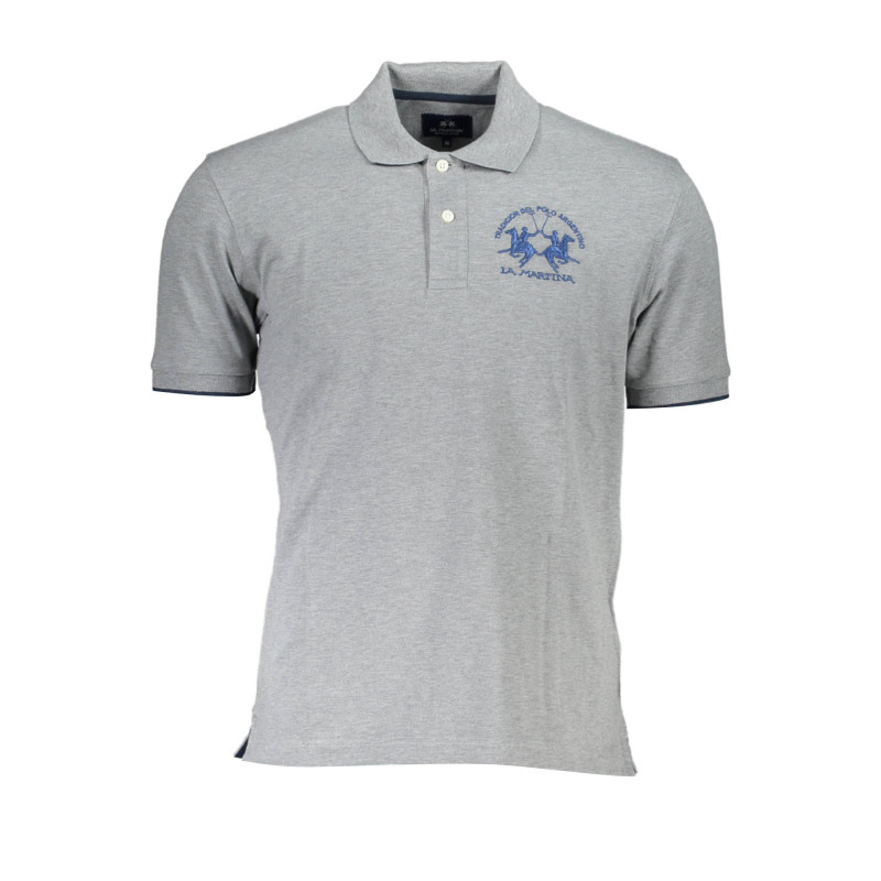LA MARTINA MEN&39S SHORT SLEEVE POLO GREY