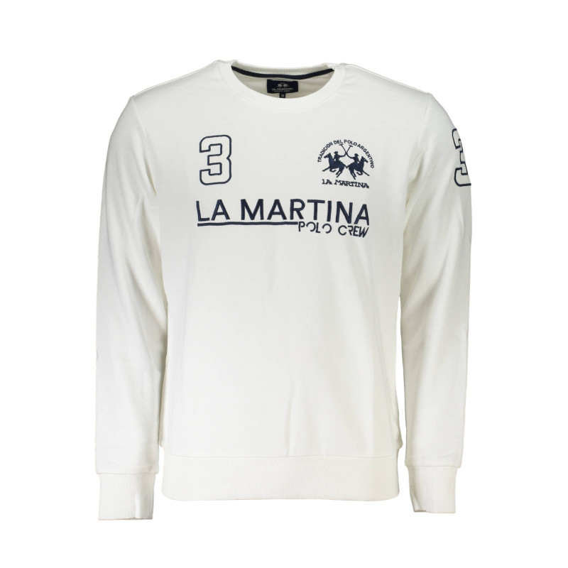 LA MARTINA MEN&39S WHITE ZIP-UP SWEATSHIRT