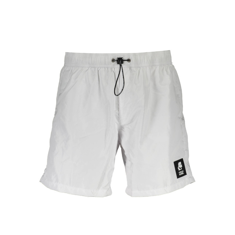 KARL LAGERFELD BEACHWEAR SWIMSUIT BOTTOM MEN WHITE