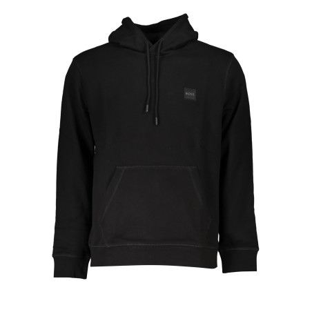 BOSS FELPA SENZA ZIP UOMO NERO