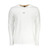 BOSS LANGARM T-SHIRT HERREN WEISS
