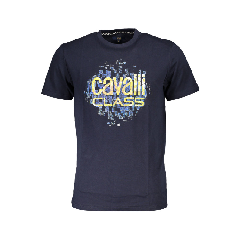 CAVALLI CLASS KURZARM-T-SHIRT HERREN BLAU