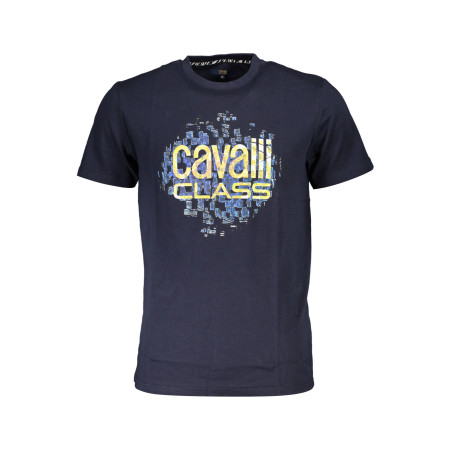 CAVALLI CLASS KURZARM-T-SHIRT HERREN BLAU