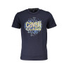 CAVALLI CLASS KURZARM-T-SHIRT HERREN BLAU