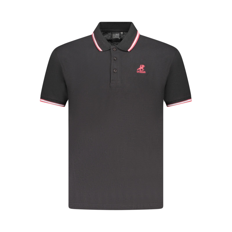 US GRAND POLO HERREN KURZARM POLO SCHWARZ