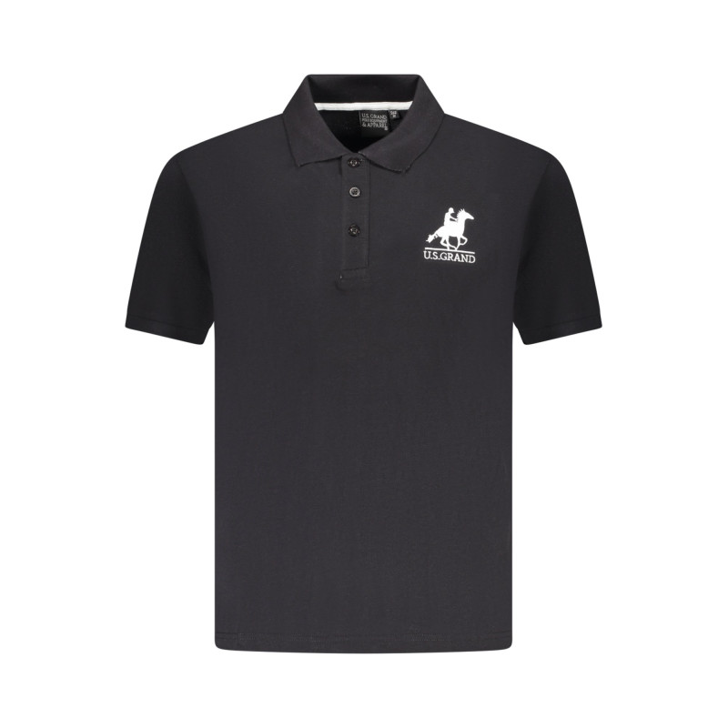 US GRAND POLO HERREN KURZARM POLO SCHWARZ